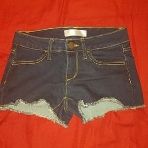 Elastic Jean Shorts